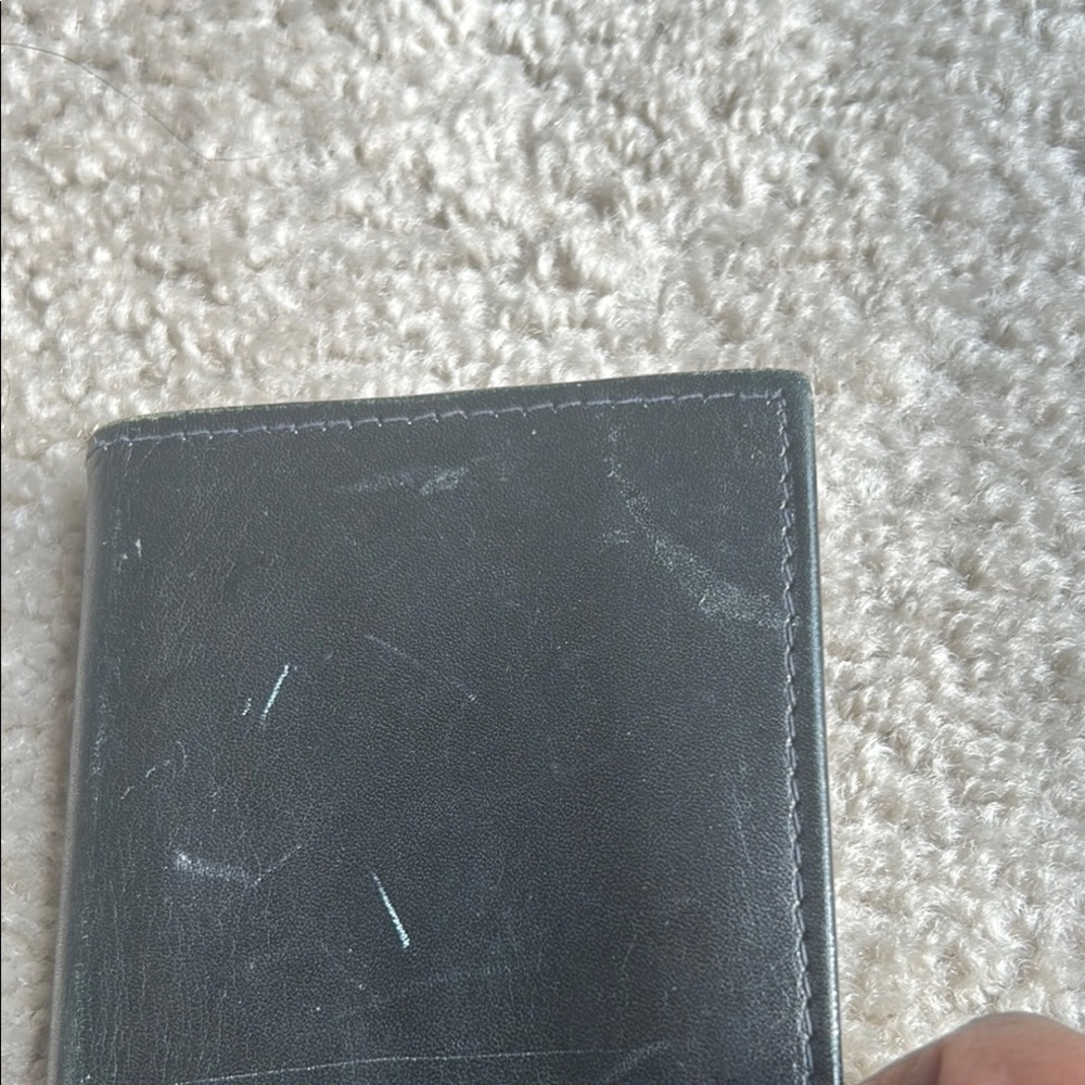 Black Leather checkbook insert - Picture 8 of 12